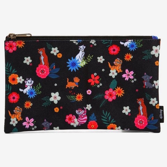LOUNGEFLY DISNEY CATS FLORAL MAKEUP BAG! - Picture 2 of 4